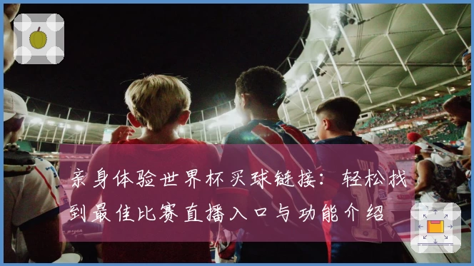 亲身体验世界杯买球链接：轻松找到最佳比赛直播入口与功能介绍